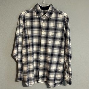 Daniel Cremieux Long-Sleeve Button Down Shirt, Size L, Blue/White